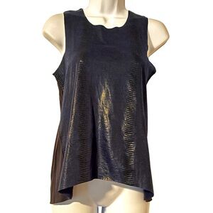 The Impeccable Pig Black Asymmetrical Sleeveless Tank